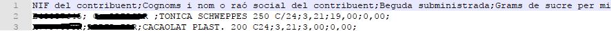 Fitxer en format (*.csv)