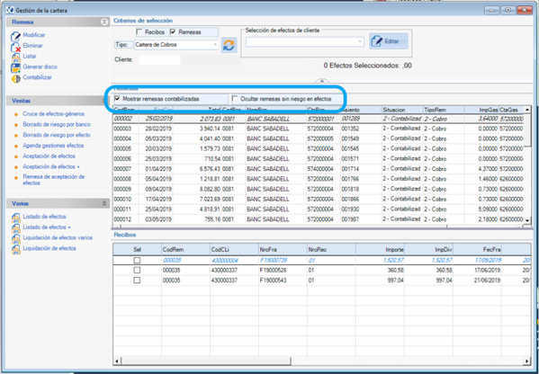 Com puc retrocedir una remesa comptabilitzada?