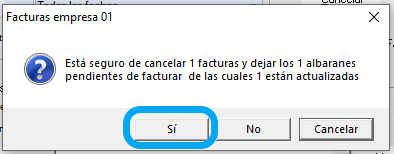 Com puc retrocedir la facturació?