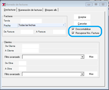 ¿Cómo puedo retroceder la facturación?