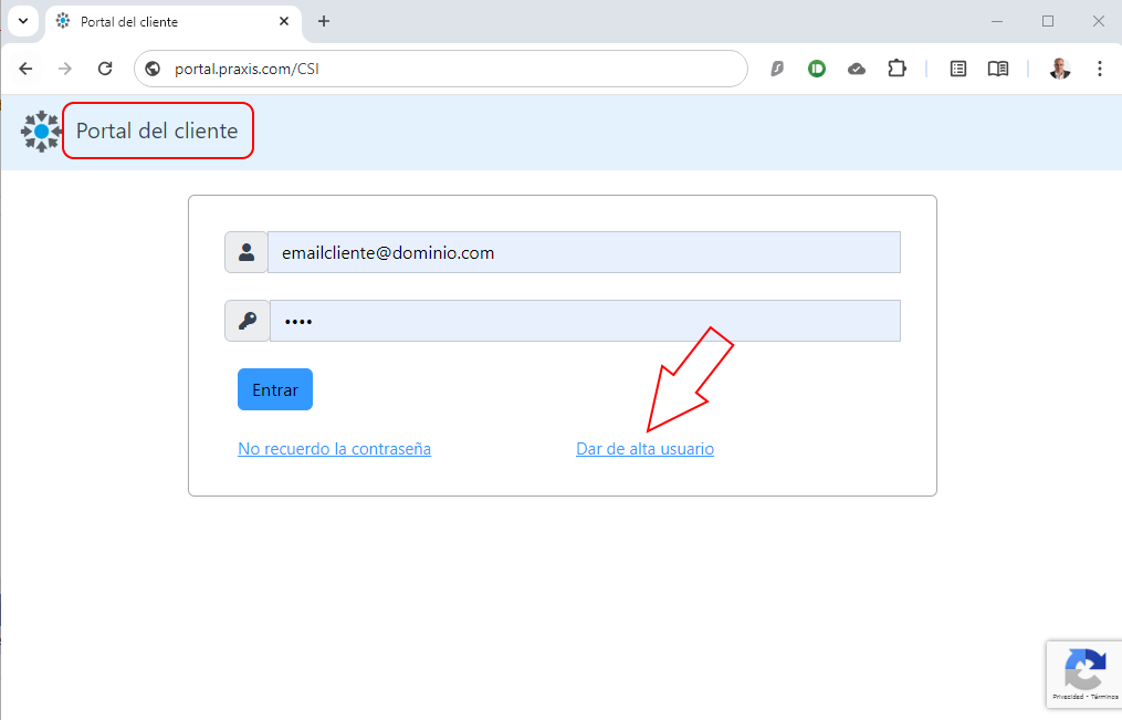Portal del cliente