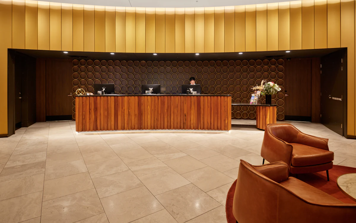 Recepció d'un hotel