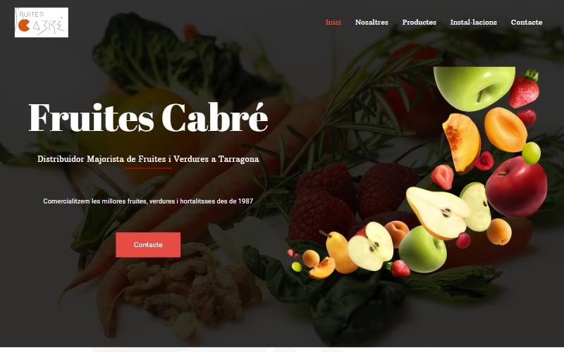 Web de Fruites Cabré